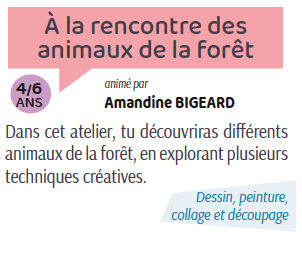 À la rencontre des animaux de la forêt