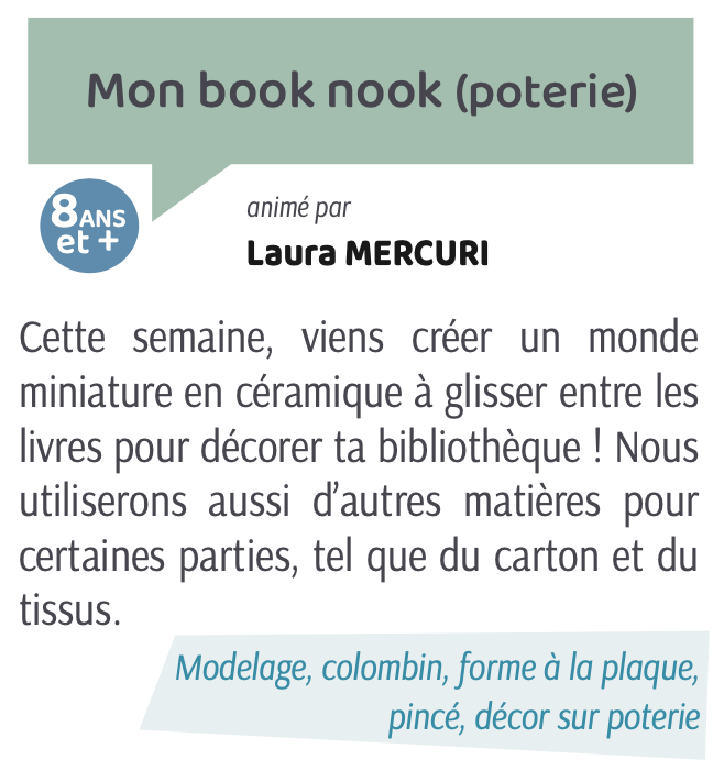 Mon Book Nook (poterie)